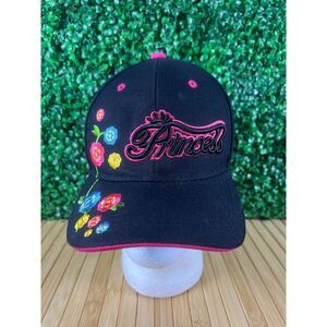 Embroidered Princess Flowers Florals Junior Kid's Baseball Cap Hat Sport Travel